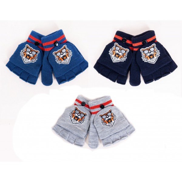 Перчатки-митенки R-127 BOY-Детская одежда-bebis.lv