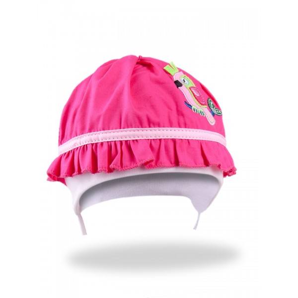 Cepurīte PINK PARROT 44 cm CLU-067-Bērnu apģērbi-bebis.lv