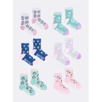 Zeķes pusfrotē ar ABS SKA-0020 GIRL