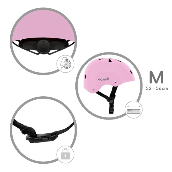 Защитный шлем ORIX II (M) pink Kidwell-ДЕТСКИЙ ТРАНСПОРТ-bebis.lv