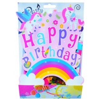 Dekors "Happy Birthday-UNICORN" 5826