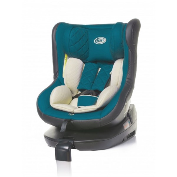 Autosēdeklis ROLL-FIX dark turkus 0-18kg 4BABY-Autosēdekļi bērniem-bebis.lv