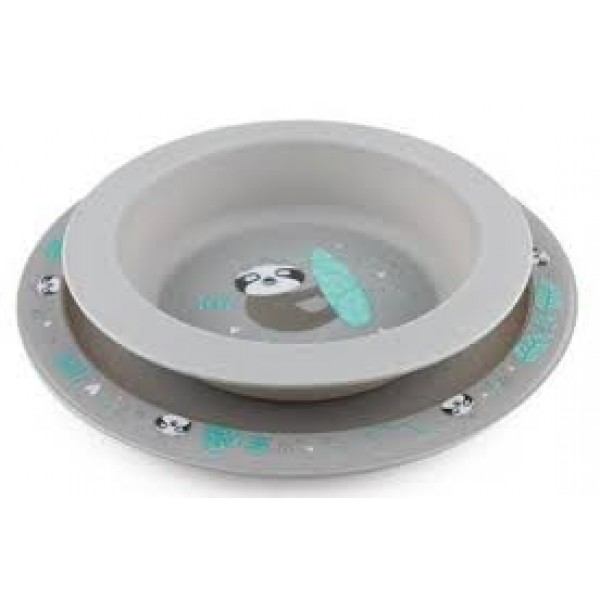 Бамбуковый набор посуды EXOTIC Animals Canpol 56/523 grey-Кормление ребёнка-bebis.lv