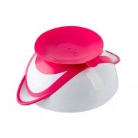 Bļoda ar piesūcekni un karoti BabyOno 1063/03 PINK