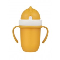 Krūze ar salokāmo salmiņu MATTE PASTELS 56/522 yellow