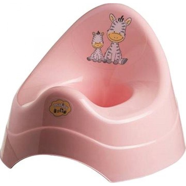 Детский горшок ZEBRA pink Maltex 09458-туалет ребёнка-bebis.lv
