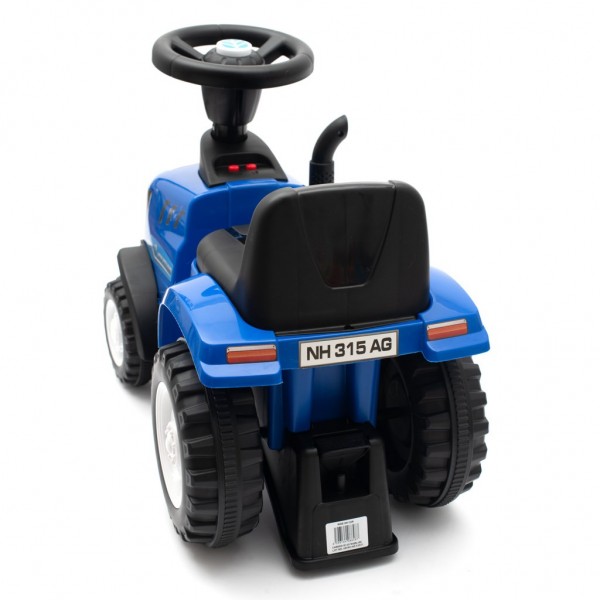 Трактор с прицепом NEW HOLLAND blue (45784)-ДЕТСКИЙ ТРАНСПОРТ-bebis.lv