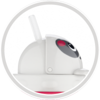 Учебная кружка HELLO LITTLE с трубочкой 56/500 beige