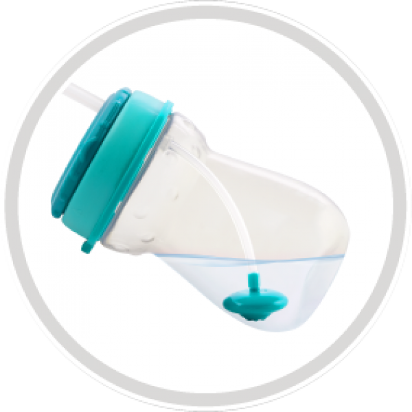 Sporta pudele ar svērteni un salmiņu Canpol babies 56/518-Bērna barošana-bebis.lv