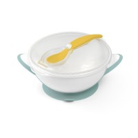 Миска с присоской и ложкой Babyono 1063/04 WHITE