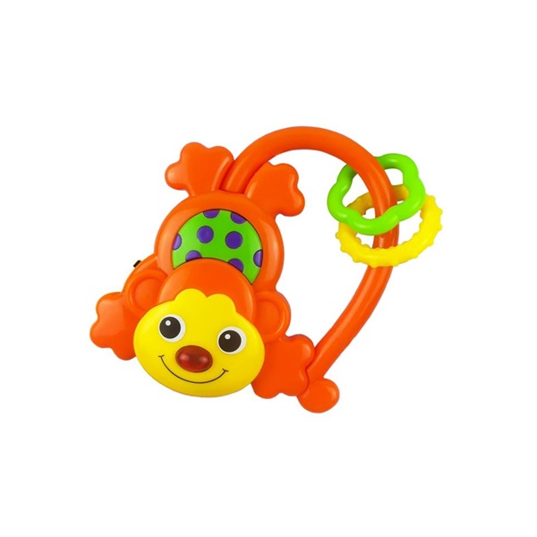 Grabulis ar skaņu MONKEY orange 17306-Rotaļlietas-bebis.lv