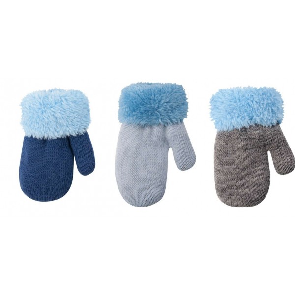 Варежки FUR RED-0001 BOY-Детская одежда-bebis.lv
