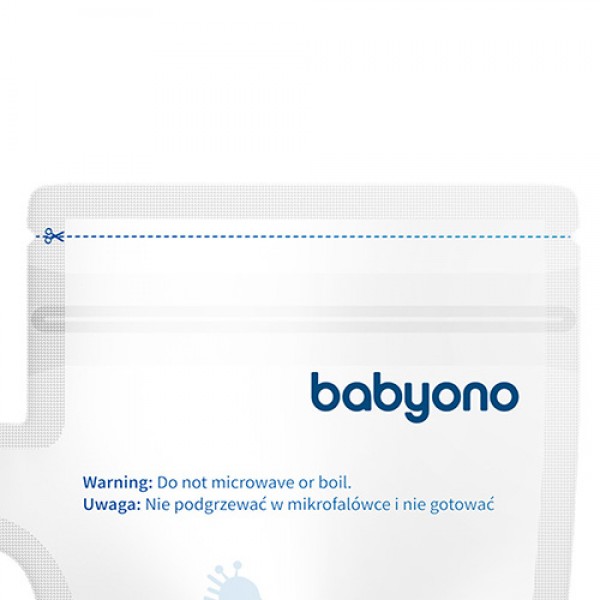 Мешочки для хранения и замораживания продуктов 30x180ml Babyono 1084-Кормление ребёнка-bebis.lv
