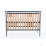 Кровать LEO DELUXE graphite-beech с дополнительным бортиком-Детская мебель-bebis.lv