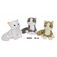 Kaķītis 20 cm ar skaņu (ņaud) K0966