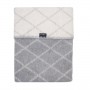 Sega kokvilnas 75x100 cm GREY/WHITE PLAID KB-088-Gultas veļa un piederumi-bebis.lv