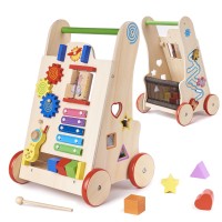 Koka stumjamā rotaļlieta-rati (6495)