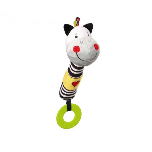 Rotaļlieta ar pīkstuli Zebra ZACK BabyOno 634-ROTAĻLIETAS-bebis.lv