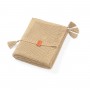 Вязаное бамбуковое одеяло с бахромой BabyOno 546/02 sand-Постельные принадлежности-bebis.lv
