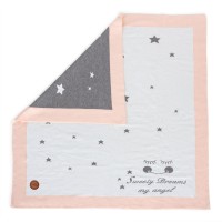 Adīta sega STARS PEACH 90x90 cm Ceba Baby (812)