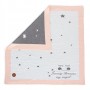 Вязаное хлопковое одеяло STARS PEACH 90x90 cm Ceba Baby (812)-ПОСТЕЛЬНЫЕ ПРИНАДЛЕЖНОСТИ-bebis.lv