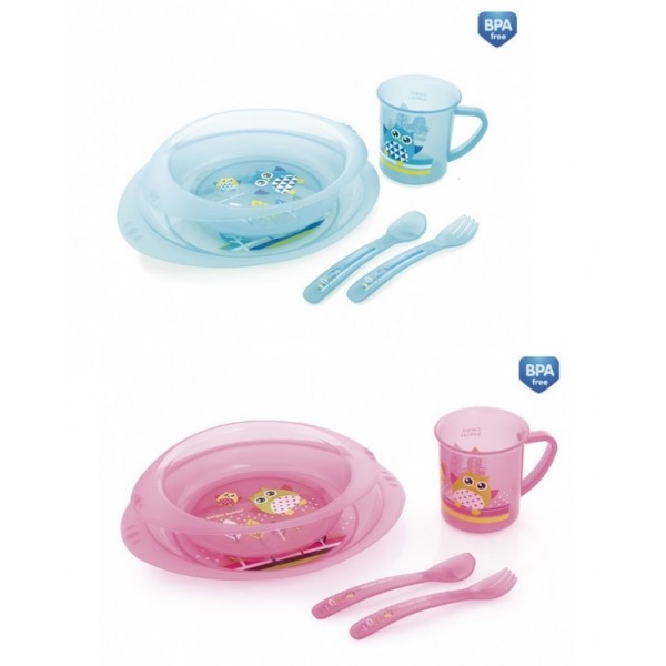 Комплект посуды СОВЫ Canpol 405-Кормление ребёнка-bebis.lv
