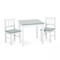 Столик и 2 стула JOY white/grey