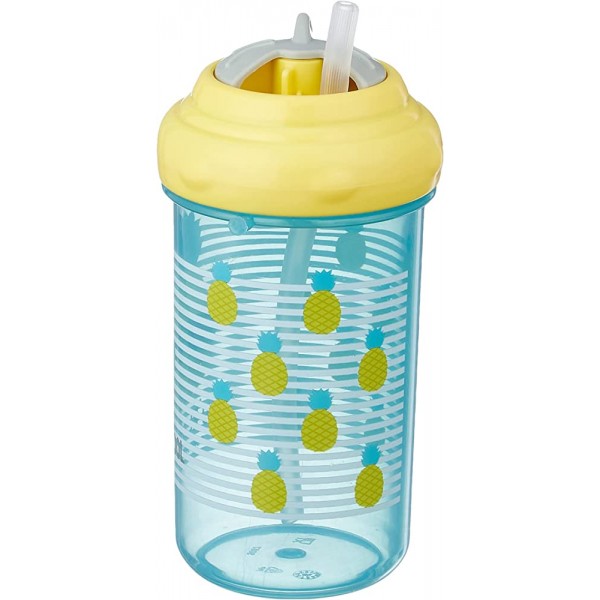 Pudele-bidons ar salmiņu SO COOL 4/102 yellow-Bērna barošana-bebis.lv