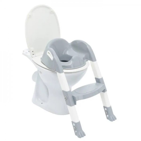 Редуктор сиденья унитаза со ступенькой Thermobaby 25290 grey-туалет ребёнка-bebis.lv