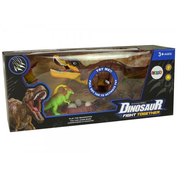 Набор динозавров Tyrannosaurus Rex с аксессуарами 56563-ИГРУШКИ-bebis.lv