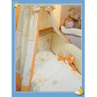 Gultas veļas komplekts (4 el.) MOM&BABY orange F-090  (Kolorino)