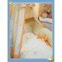 Gultas veļas komplekts (4 el.) MOM&BABY orange F-090  (Kolorino)-GULTAS VEĻA UN PIEDERUMI-bebis.lv
