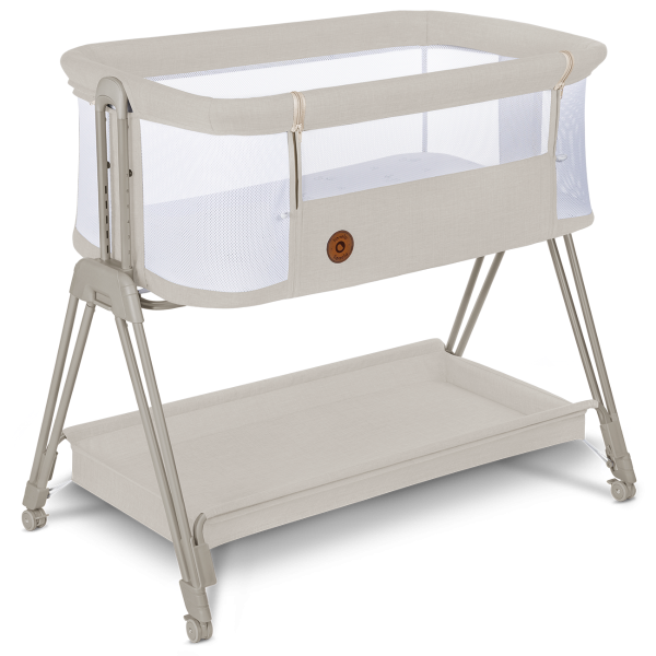Многофункциональная кроватка LUNA 2in1 beige sand Lionelo-Детская мебель-bebis.lv