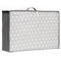Saliekams matracis 120x60 cm GREY STARS (299)-Gultas veļa un piederumi-bebis.lv