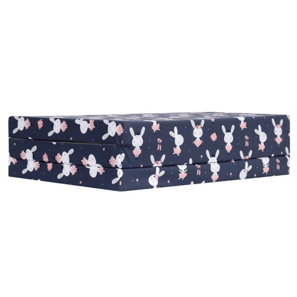 Saliekams matracis 120x60 cm GREY STARS (299)-Gultas veļa un piederumi-bebis.lv