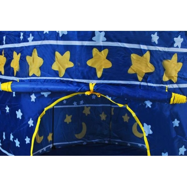 Детская палатка-замок 135х105 см (1163 blue)-Игрушки-bebis.lv