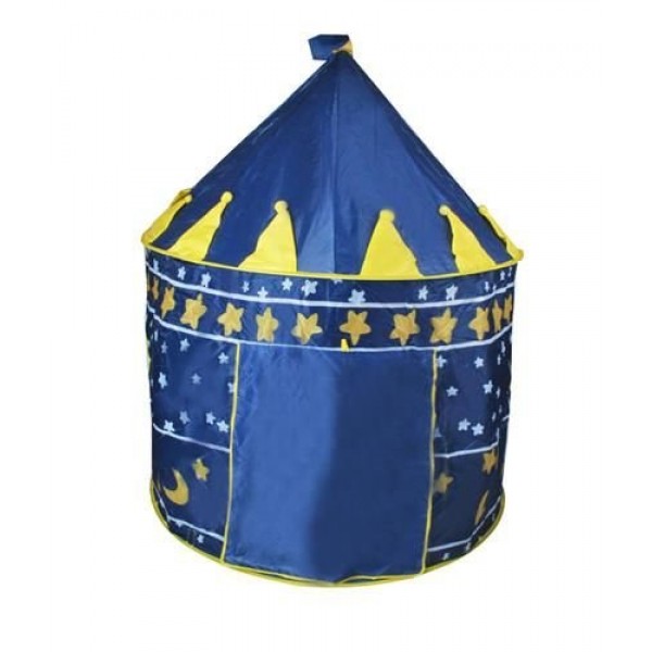 Детская палатка-замок 135х105 см (1163 blue)-Игрушки-bebis.lv