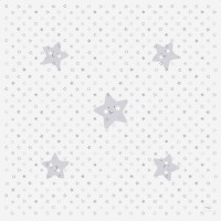 Aizsarpaklājiņš Less Mess GREY STARS 120x120 cm Ceba Baby (308)