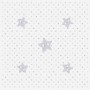 Защитный коврик Less Mess GREY STARS 120x120 cm Ceba Baby (308)-Кормление ребёнка-bebis.lv