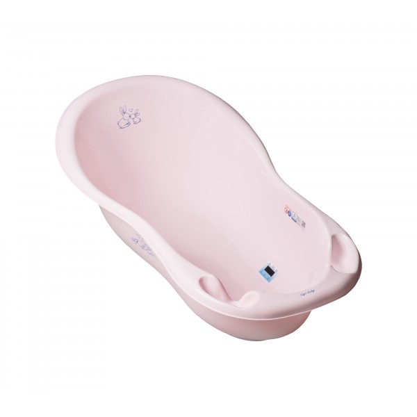 Vanna 102 cm ar korķi RABBITS light pink KR-005-104-Vannošana un peldēšana-bebis.lv