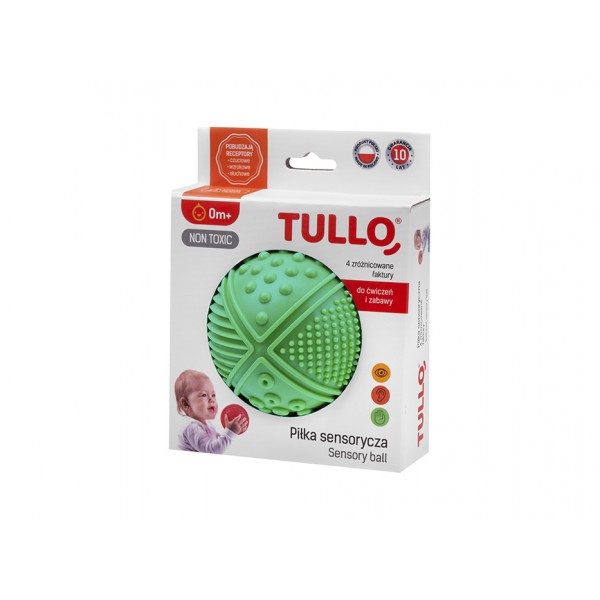 Сенсорный шар 4 текстуры  Tullo-470-ИГРУШКИ-bebis.lv
