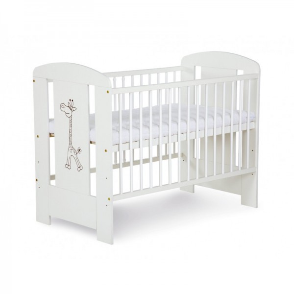 Bed SAFARI GIRAFFE white (white)-Childrens furniture-bebis.lv