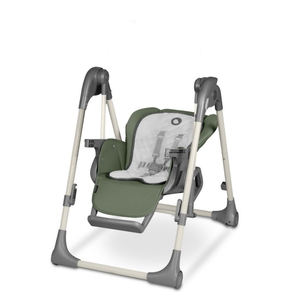 Krēsliņš-šūpoles LAURICE green olive Lionelo-Bērnu mēbeles-bebis.lv