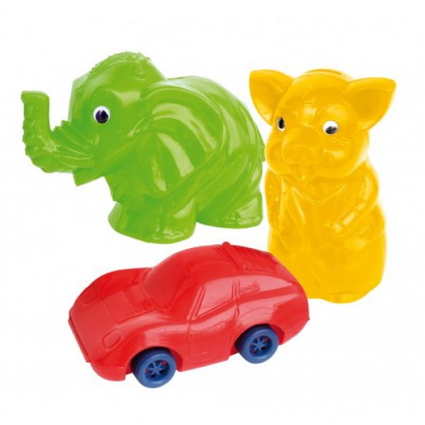 Rotaļlieta vannai vai krājkase PIG/ELEPHANT/CAR  (NINA 0123)-ROTAĻLIETAS-bebis.lv