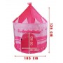 Bērnu telts-pils 135x105 cm (1164 pink)-Rotaļlietas-bebis.lv
