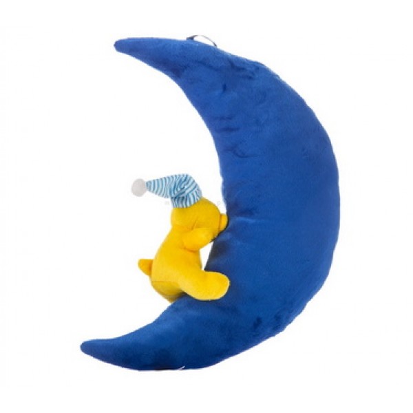 Mēness ar lācīti 33 cm Tulilo 4617 (istabas dekors)-Rotaļlietas-bebis.lv