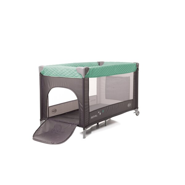 Saliekamā gulta ROYAL green 4BABY-Bērnu mēbeles-bebis.lv