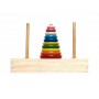 Koka rotaļlieta-piramīda ar pamatni 6214-ROTAĻLIETAS-bebis.lv