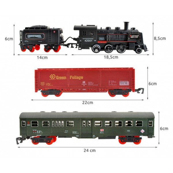 Dzelzceļš elektriskais 7 m, ar aksesuāriem (8239)-ROTAĻLIETAS-bebis.lv