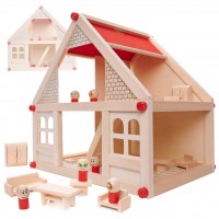 Кукольный домик-деревянная вилла 40 см 6486/1